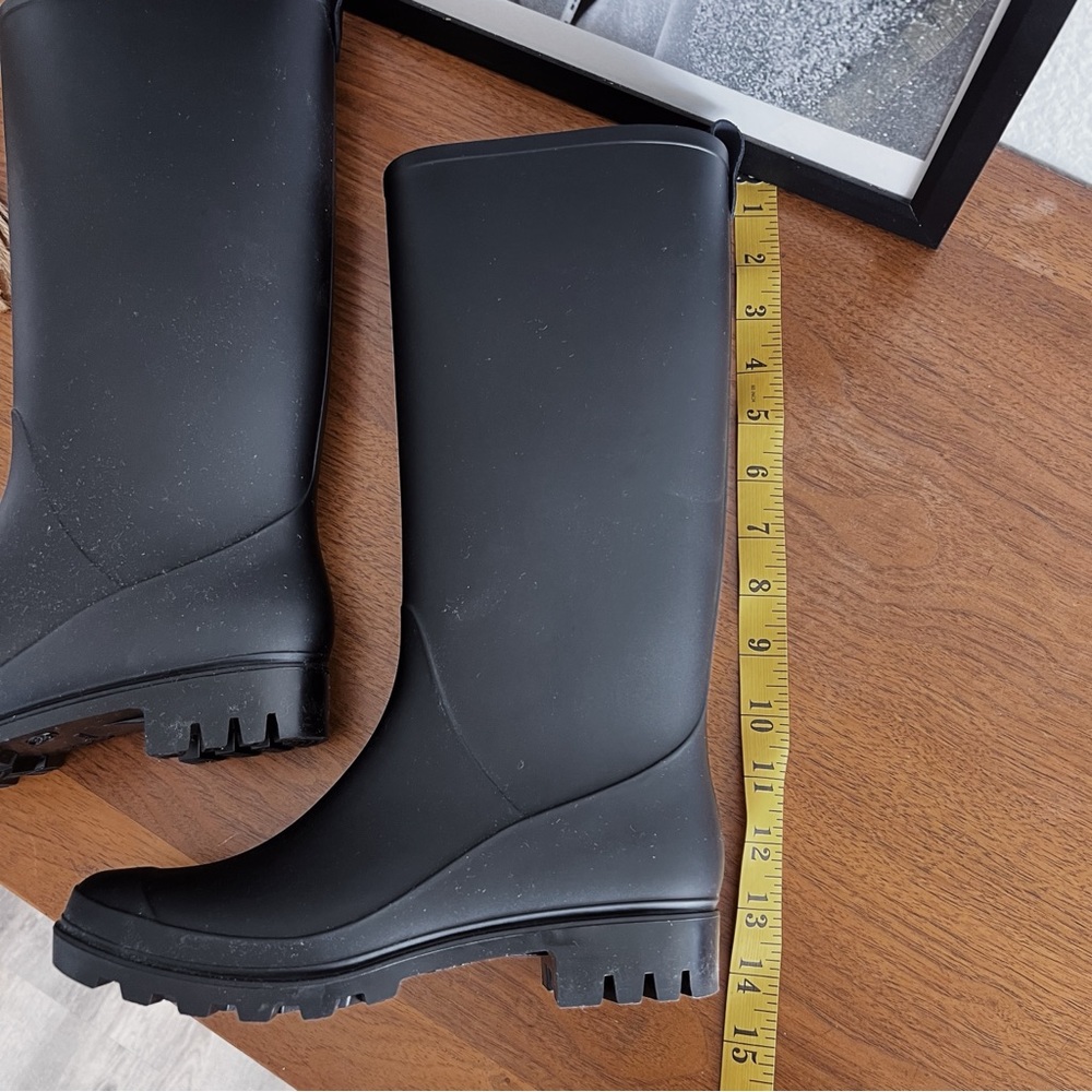 SOLD ❌ BLACK RAIN BOOTS SIZE 6 #0306 - Picture 7 of 8